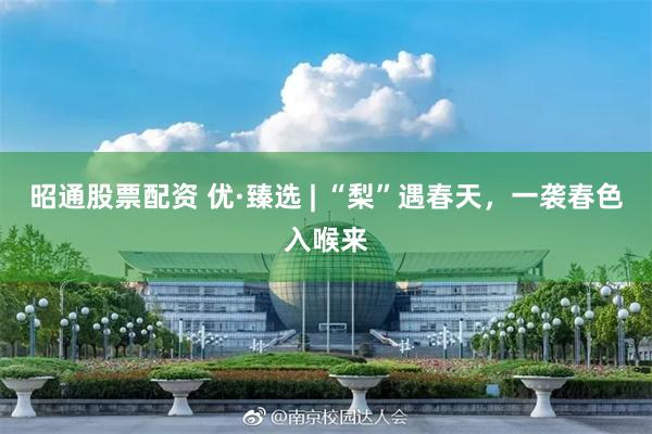 昭通股票配资 优·臻选 | “梨”遇春天，一袭春色入喉来